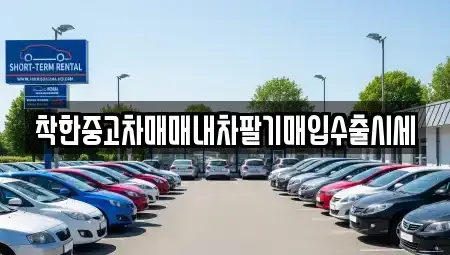 서울특별시 마포구 상암동 중고차매입 전문 착한중고차매매내차팔기매입수출시세