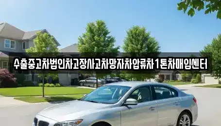 울산 동구 일산동 중고차 전문 수출중고차법인차고장사고차망자차압류차1톤차매입센터