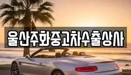 울산 중구 옥교동 중고차 전문 울산주화중고차수출상사