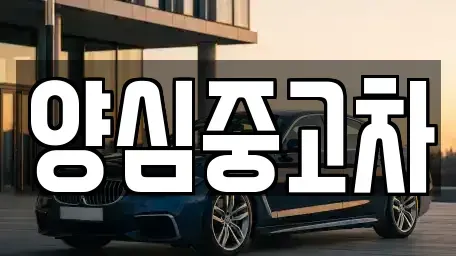 인천 계양구 목상동 중고차매매 전문 양심중고차