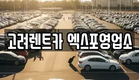 전남 여수시 화정면 렌트카 전문 고려렌트카 엑스포영업소