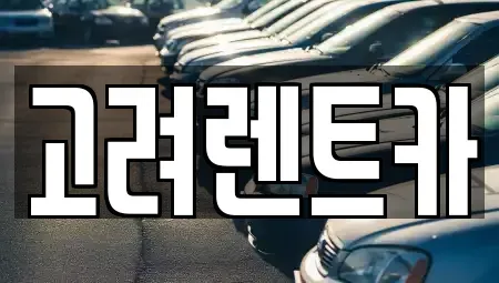 전남 여수시 화정면 렌트카 전문 고려렌트카