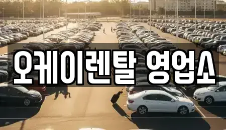 전라남도 장흥군 장흥읍 렌트카 전문 오케이렌탈 영업소