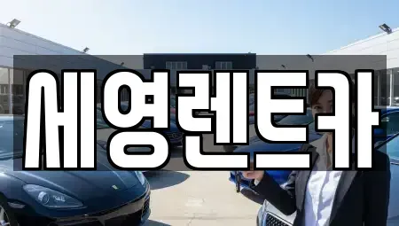 전북 전주시 덕진구 여의동2가 렌트카 전문 세영렌트카