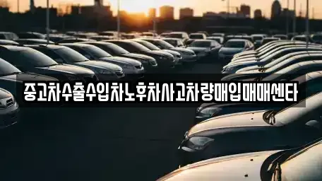 전북특별자치도 완주군 봉동읍 중고차 전문 중고차수출수입차노후차사고차량매입매매센타