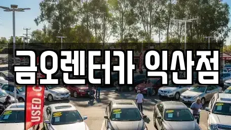 전북특별자치도 익산시 신용동 렌트카 전문 금오렌터카 익산점