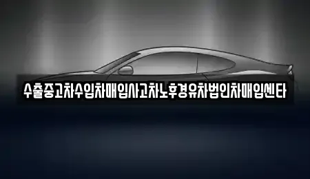 제주 제주시 일도이동 중고차매입 전문 수출중고차수입차매입사고차노후경유차법인차매입센타