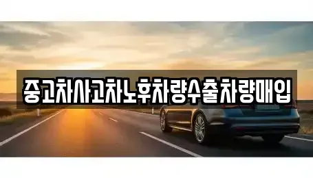 충남 논산시 강산동 중고차매입 전문 중고차사고차노후차량수출차량매입