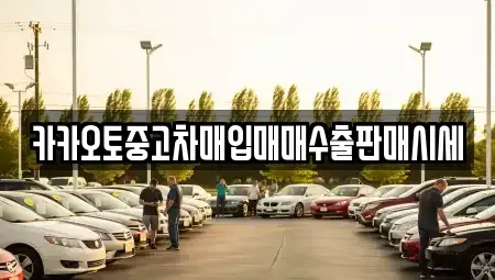 충남 서산시 예천동 중고차 전문 카카오토중고차매입매매수출판매시세