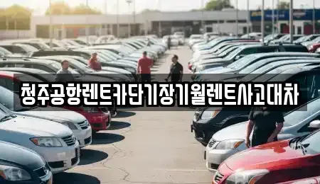 충청북도 단기렌트카 전문 청주공항렌트카단기장기월렌트사고대차