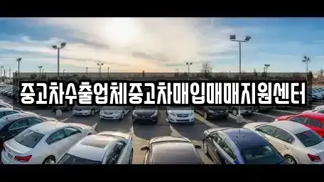 충청북도 제천시 중고차매입 전문 중고차수출업체중고차매입매매지원센터