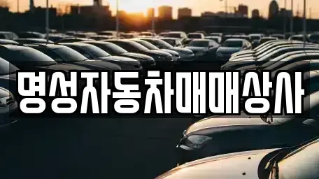 충청북도 중고차 전문 명성자동차매매상사